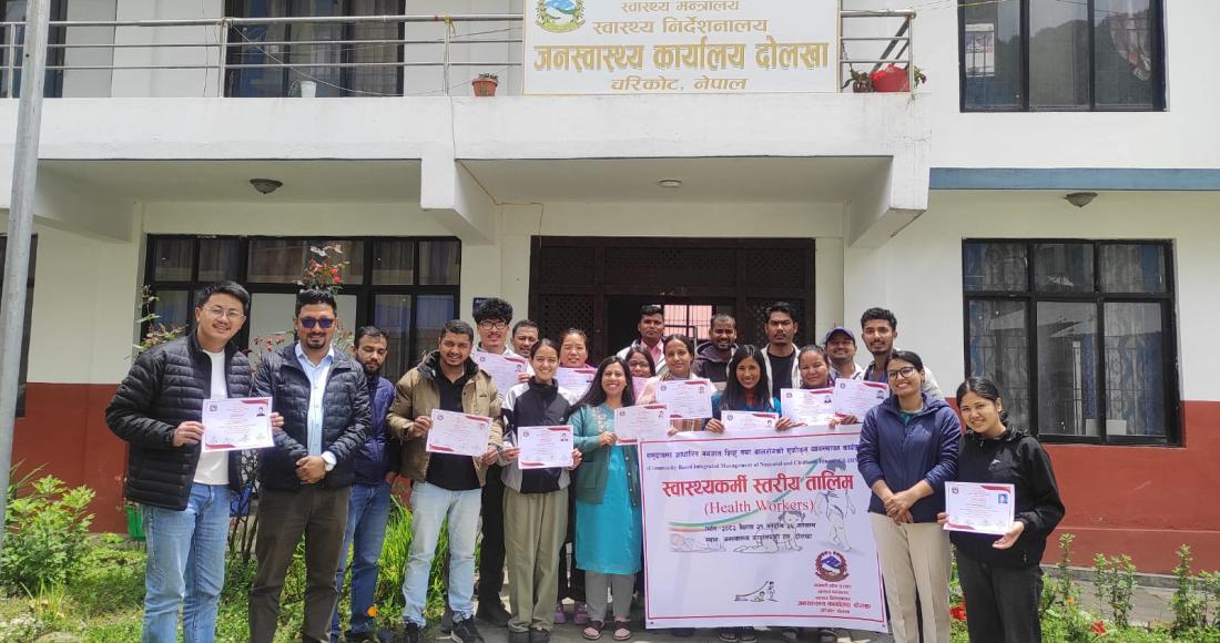 दोलखामा स्वास्थ्यकर्मीलाई ६ दिने CBIMNCI तालिम