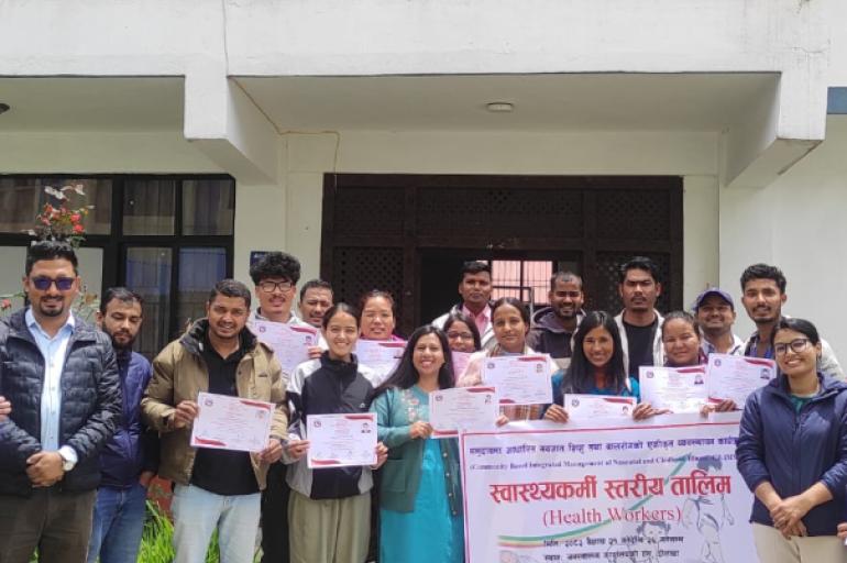 दोलखामा स्वास्थ्यकर्मीलाई ६ दिने CBIMNCI तालिम