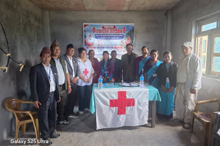 रसुवाका घाइतेका लागि ३३ जनाले गरे रक्तदान