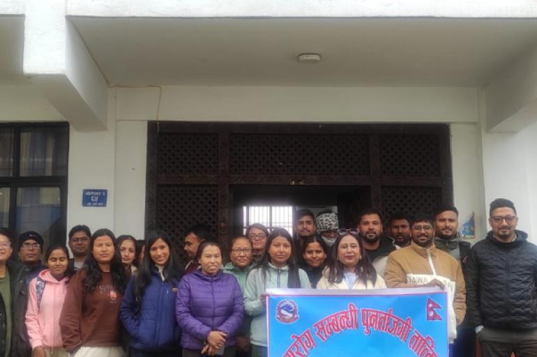 दोलखामा स्वास्थ्यकर्मीलाई क्षयरोग सम्बन्धी पुनर्ताजगी तालिम
