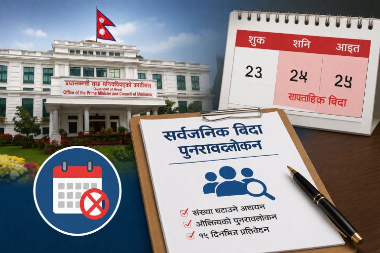अब सार्वजनिक बिदा घट्ने, सरकारले गठन गर्‍यो अध्ययन कार्यदल